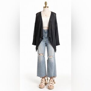 Free People Linen Cardigan